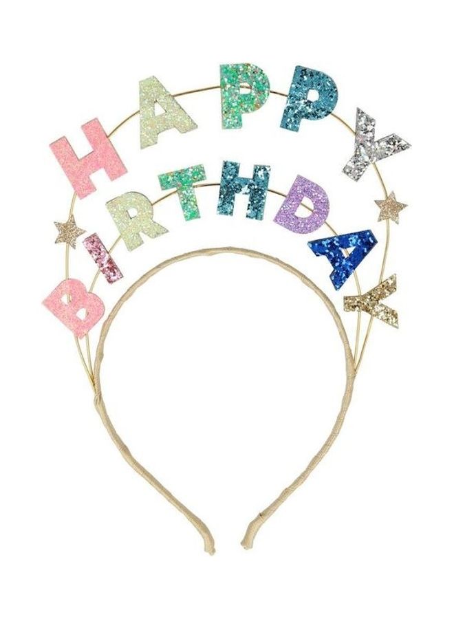 Happy Birthday Glitter Headband